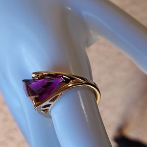 Austrian Crystal Ring 18k GF (gold filled)